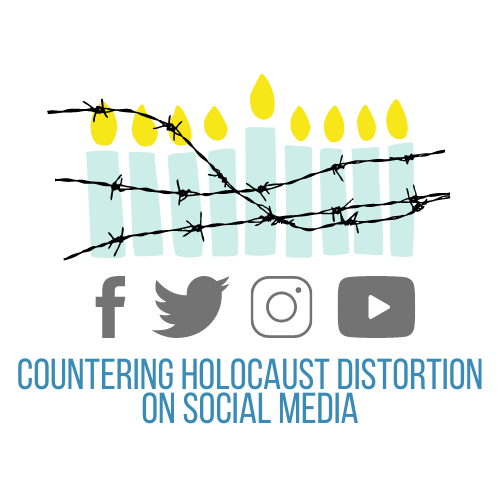 Logo Countering Holocaust distortion on social media